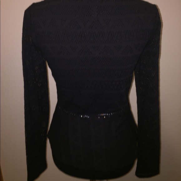 BCBG sheer peplum top - Picture 2 of 7